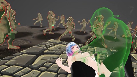 【VR専用アクションゲーム】勇者のカノジョ  ゴブリンを討伐する