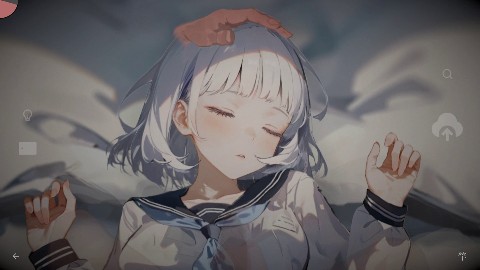帰ったら寝ちゃう子。