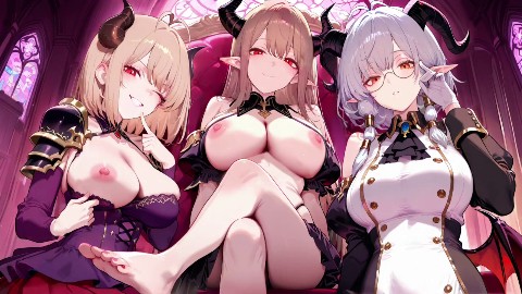 【スマホ対応】サキュバス無双 〜三姉妹の淫乱ジュポワール〜