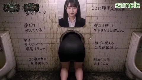 壁尻公衆便女 〜脱がして、汚して、中出しして〜 【キャバ嬢・OL・アイドル編】 画像1